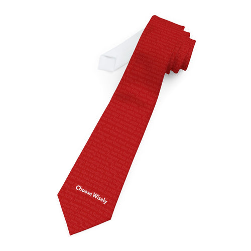 Hidden Scripture- Choose Wisely- Red Tie