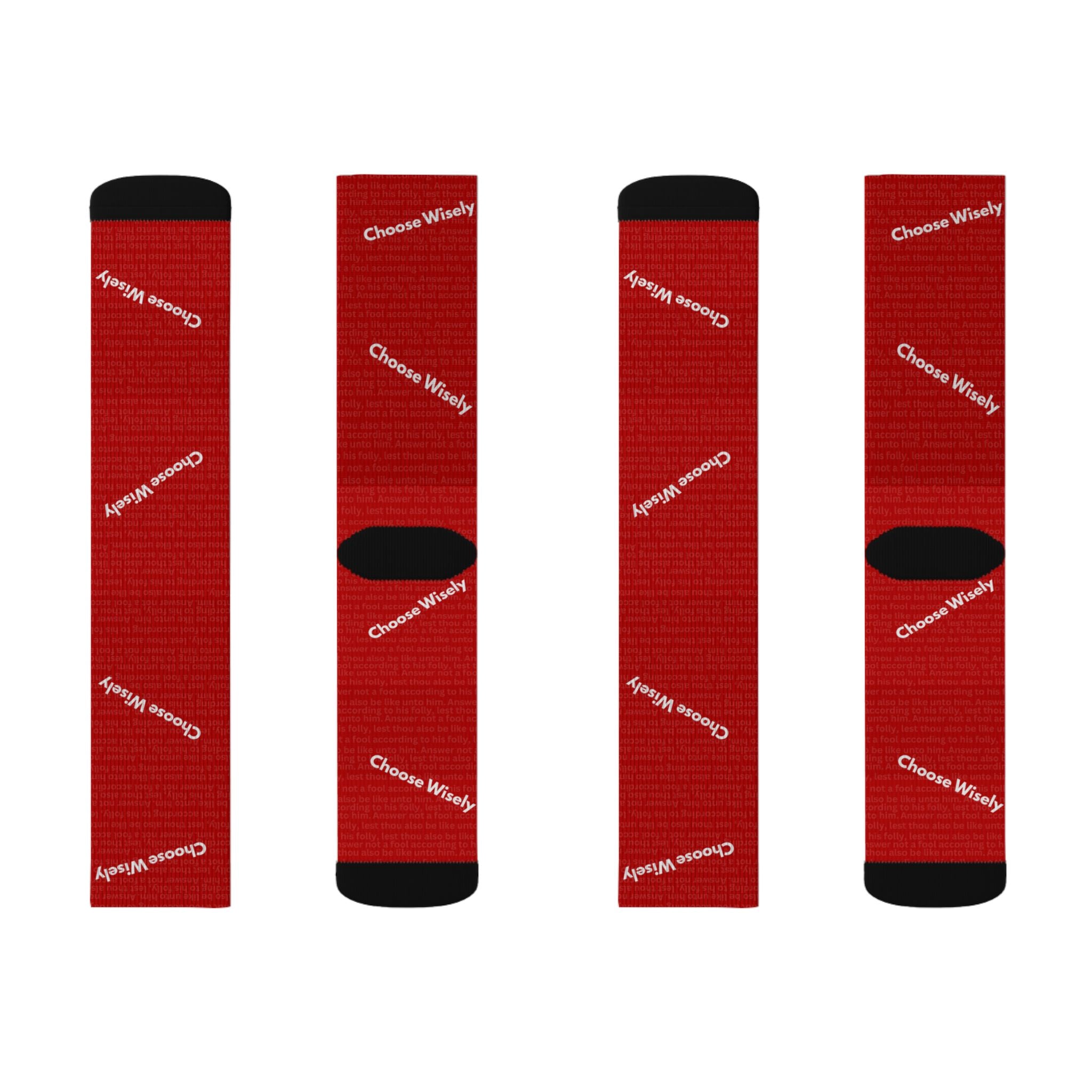 Hidden Scripture- Choose Wisely- Socks