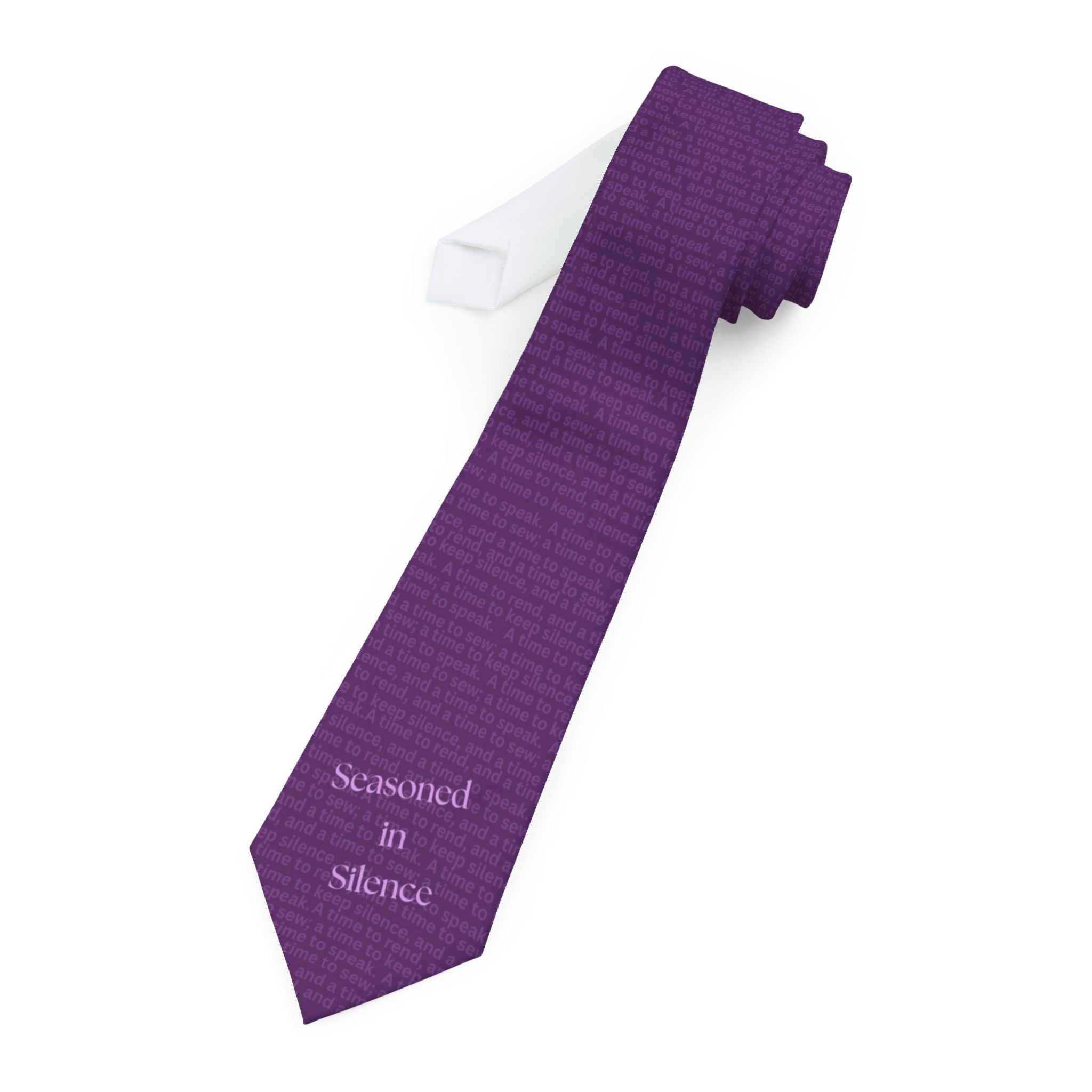 Hidden Scripture- Seasoned in Silence- Tie