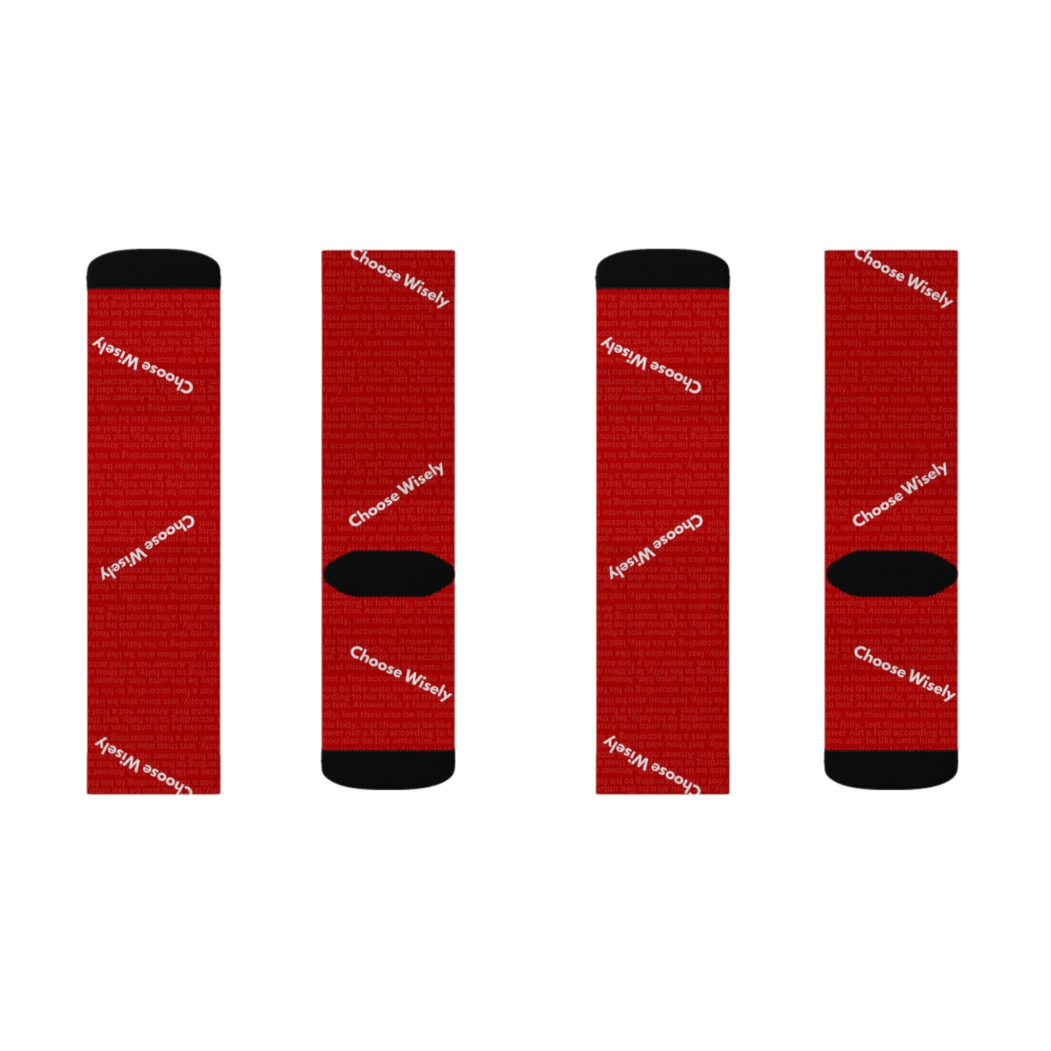 Hidden Scripture- Choose Wisely- Socks