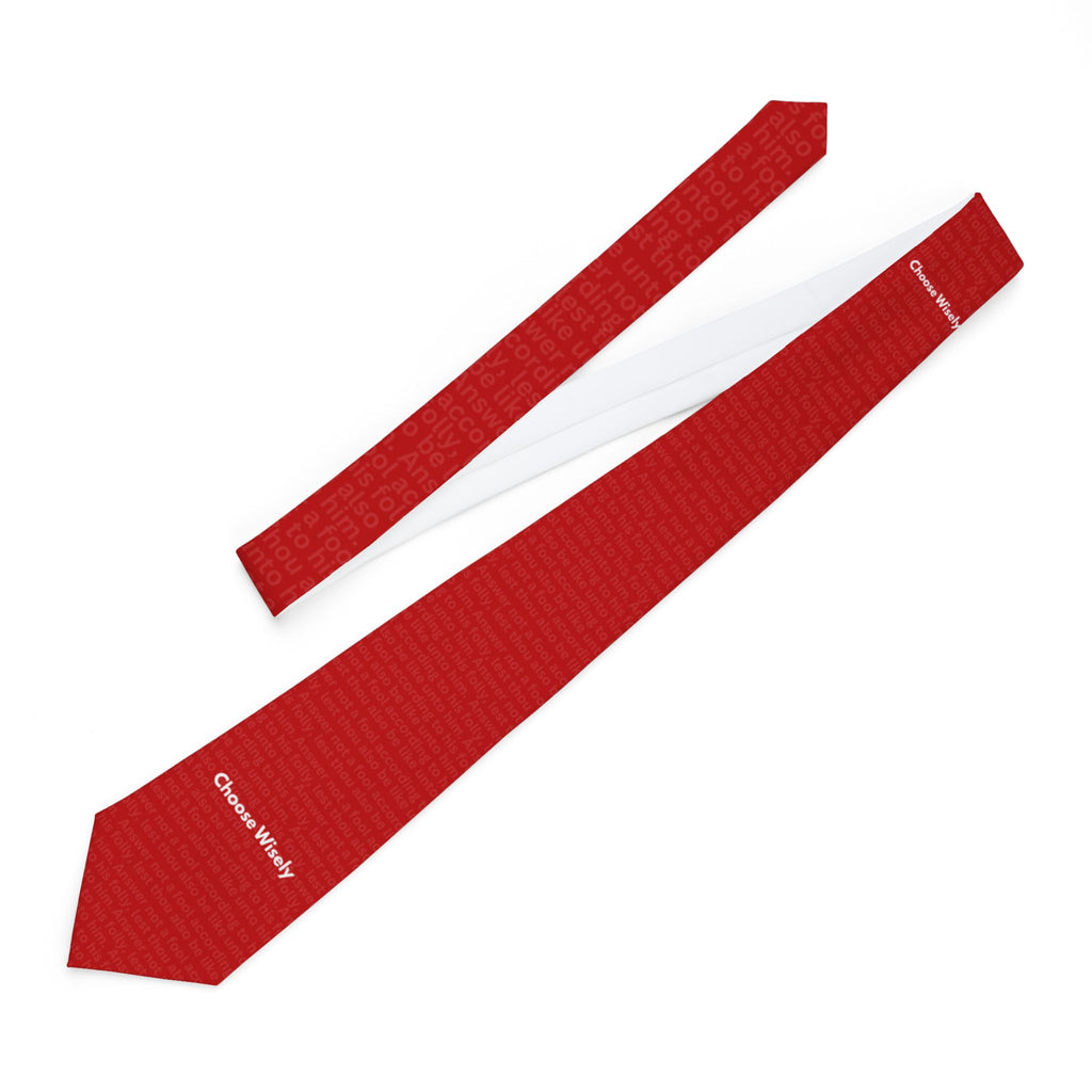 Hidden Scripture- Choose Wisely- Red Tie