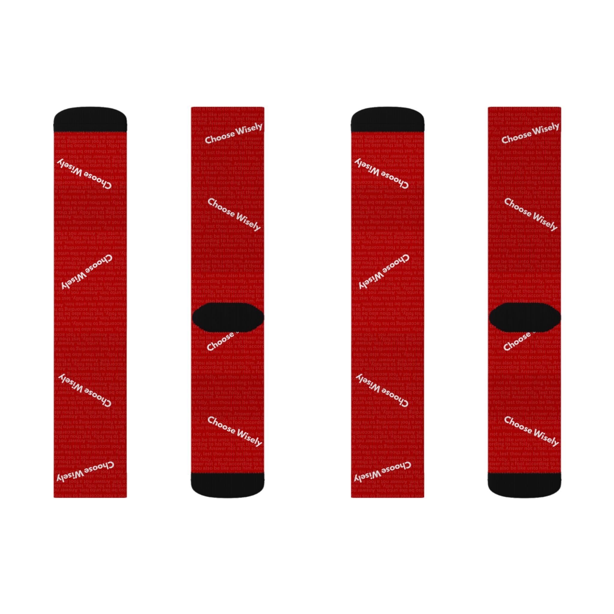 Hidden Scripture- Choose Wisely- Socks