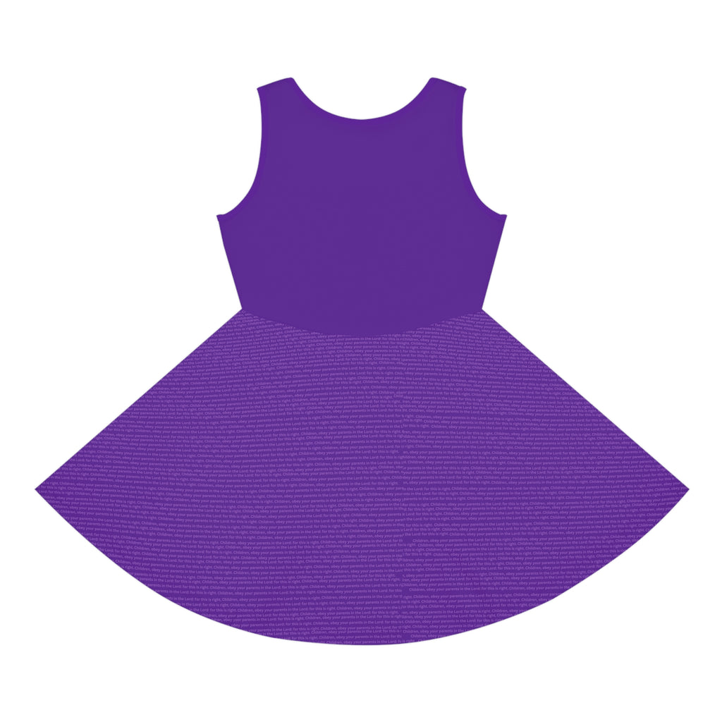 Purple Listen to Mommy Hidden Scripture™ Mommy & Me Dress