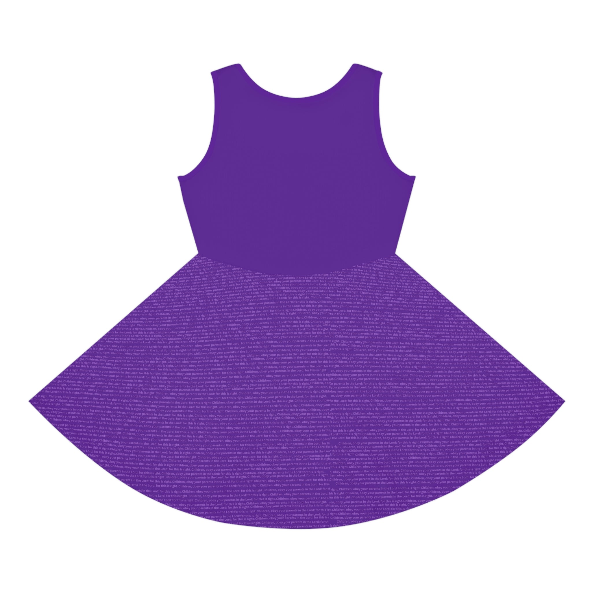Purple Listen to Mommy Hidden Scripture™ Mommy & Me Dress
